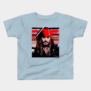 johnny Depp stripes GOSH Kids T-Shirt